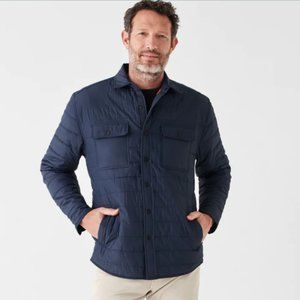 Faherty Atmosphere Shirt Jacket - Navy blue - Size M